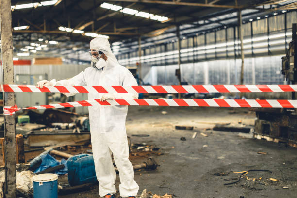 Professional Biohazard technician working in Oak Grove, AR